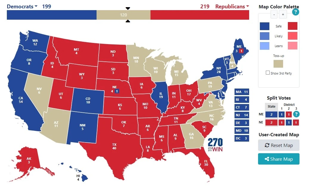 2024 swing states projection 